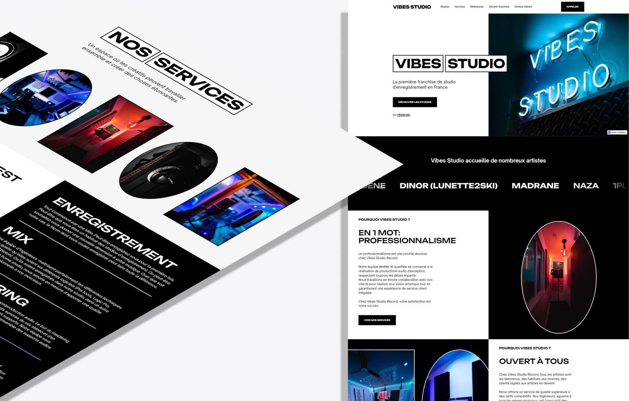 Historical Vibes Studio recording website compositions