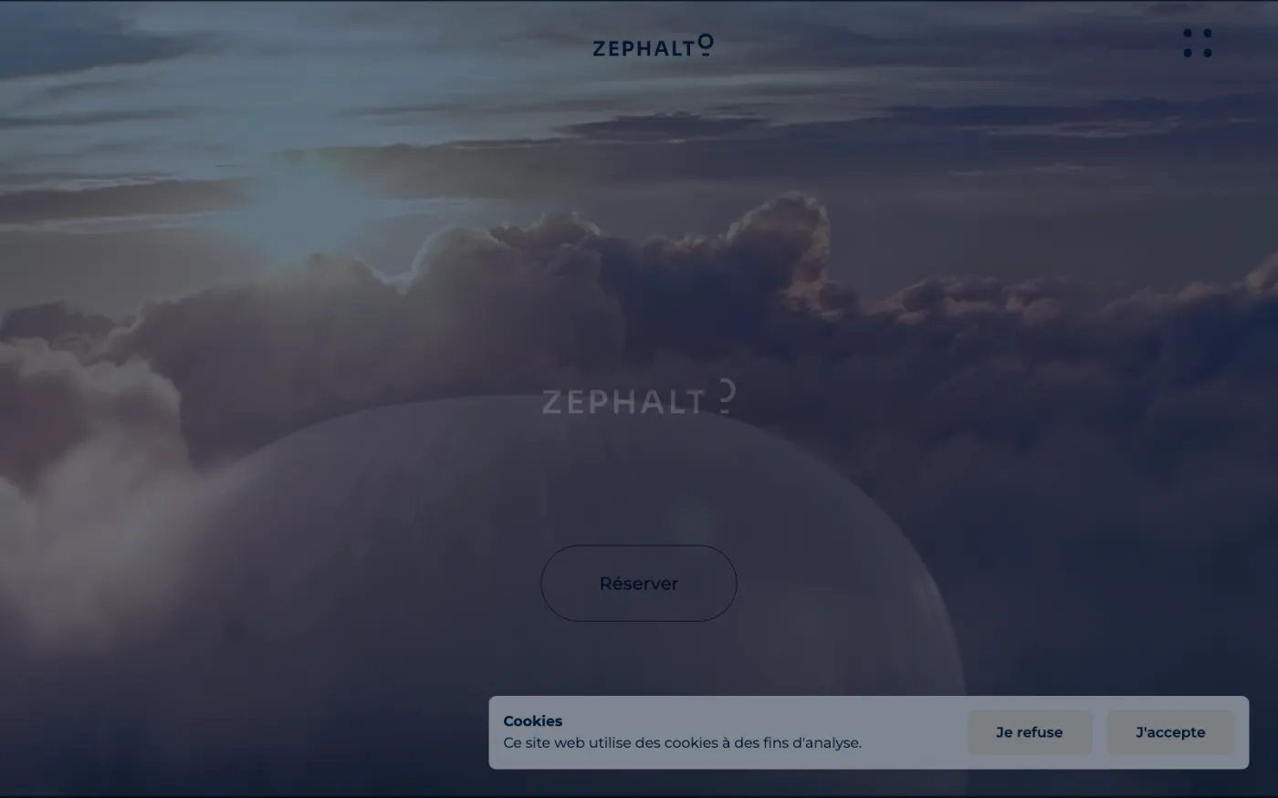 Zephalto website home page
